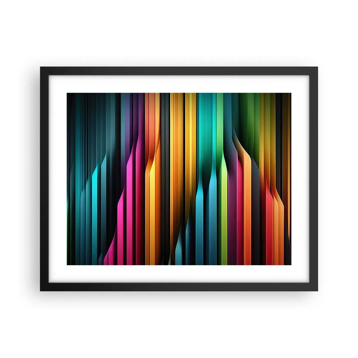 Poster in cornice nera - Organi di luce - 50x40 cm