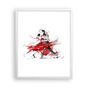 Poster in cornice bianca - Tango: il ritmo della passione - 40x50 cm