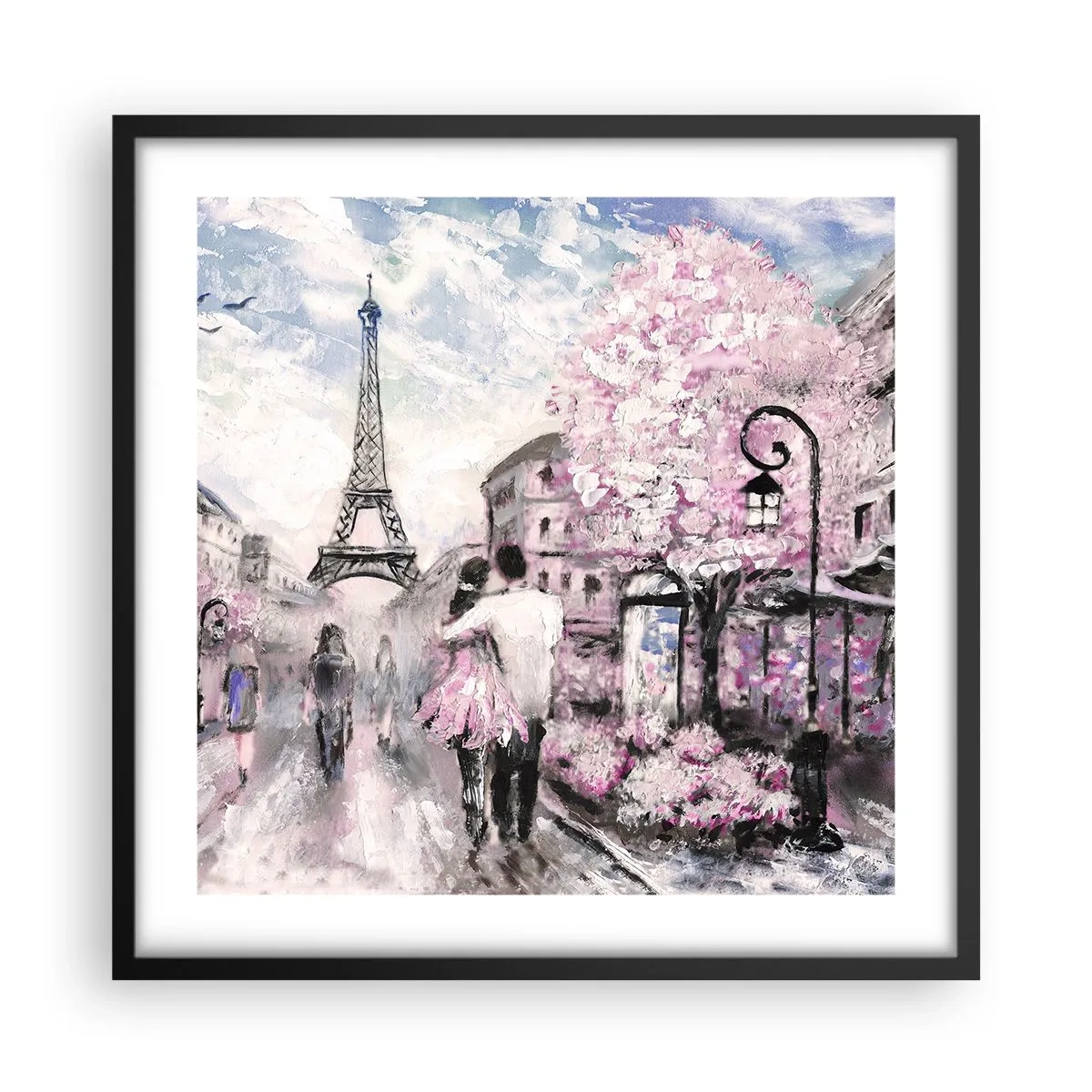 Poster in cornice nera - Se innamorarsi, allora solo a... - 50x50 cm