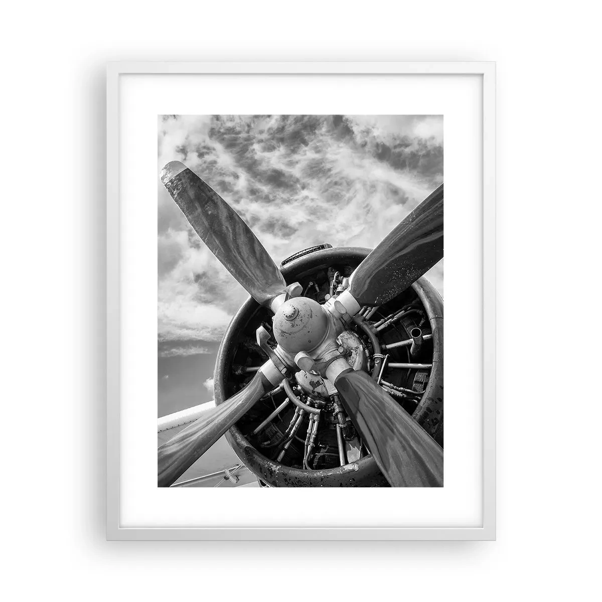 Poster in cornice bianca - Il dominatore dell'aria - 40x50 cm