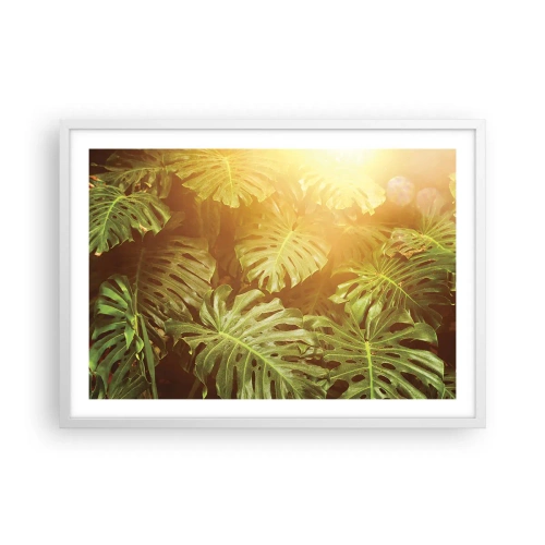 Poster in cornice bianca - Entrando nel verde... - 70x50 cm