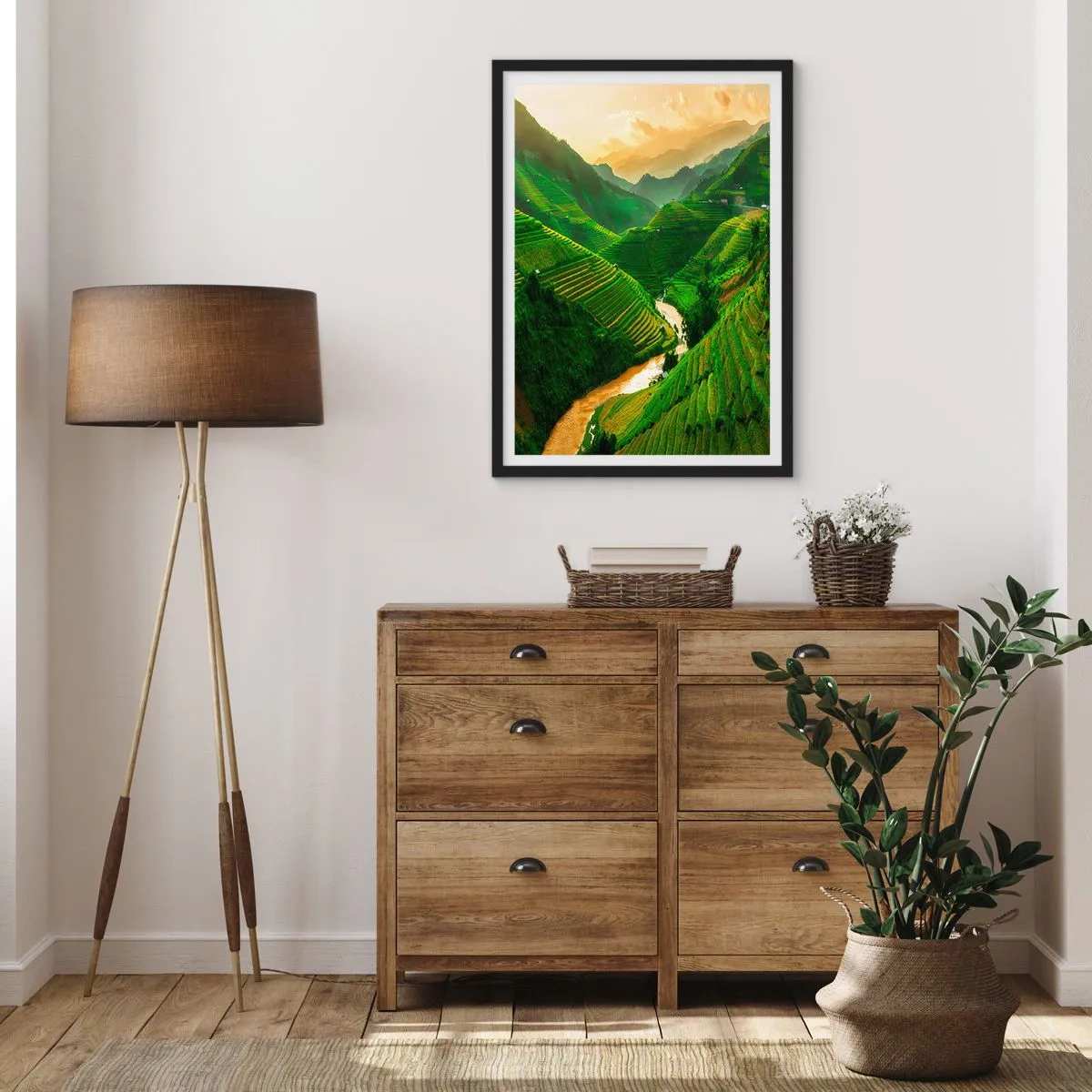 Poster in cornice nera - Valle del Vietnam - 40x50 cm