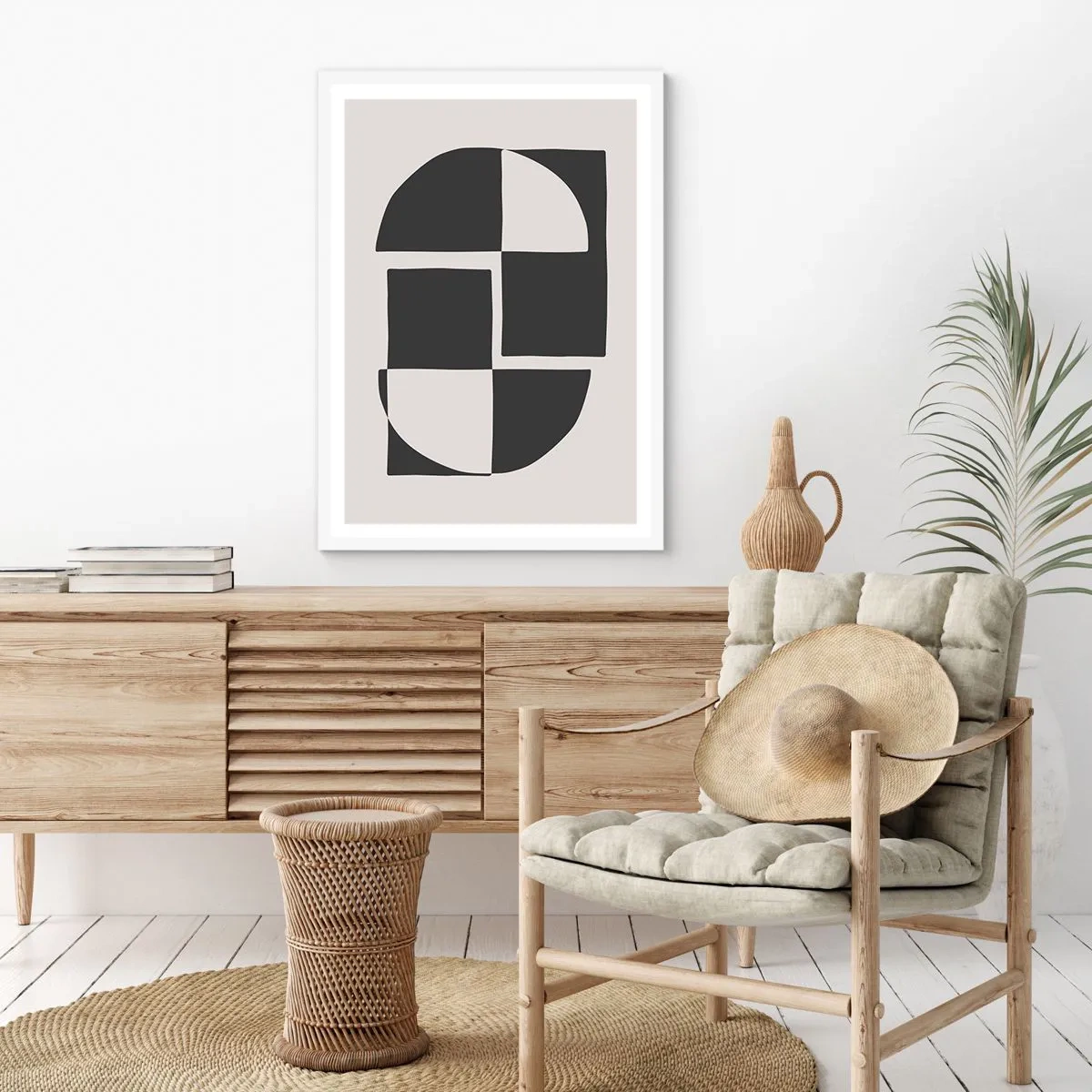 Poster in cornice bianca - Antitesi - sintesi - 30x40 cm