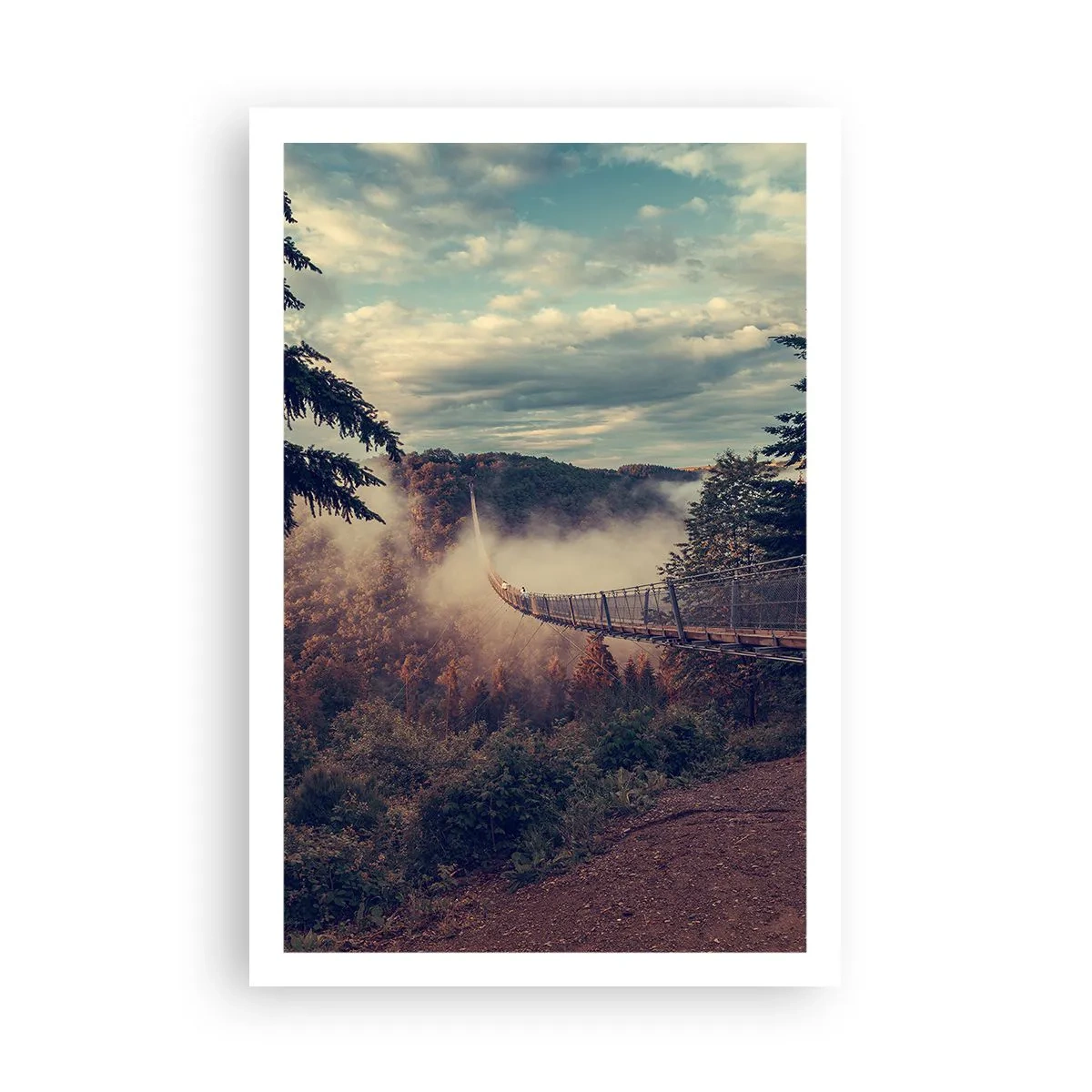 Poster - Sopra il bosco autunnale - 61x91 cm