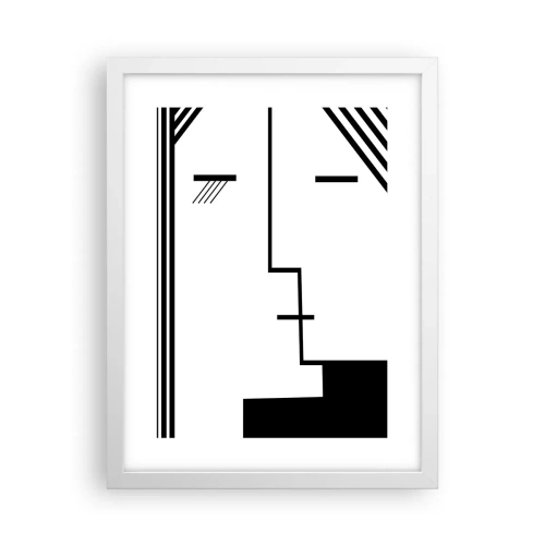 Poster in cornice bianca - Semplicemente un bacio - 30x40 cm