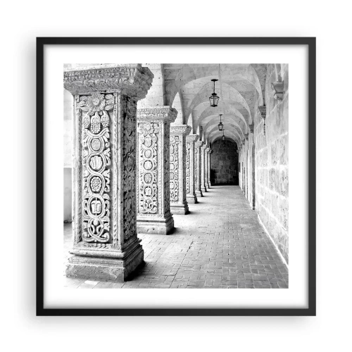 Poster in cornice nera - Dove porterà? - 50x50 cm