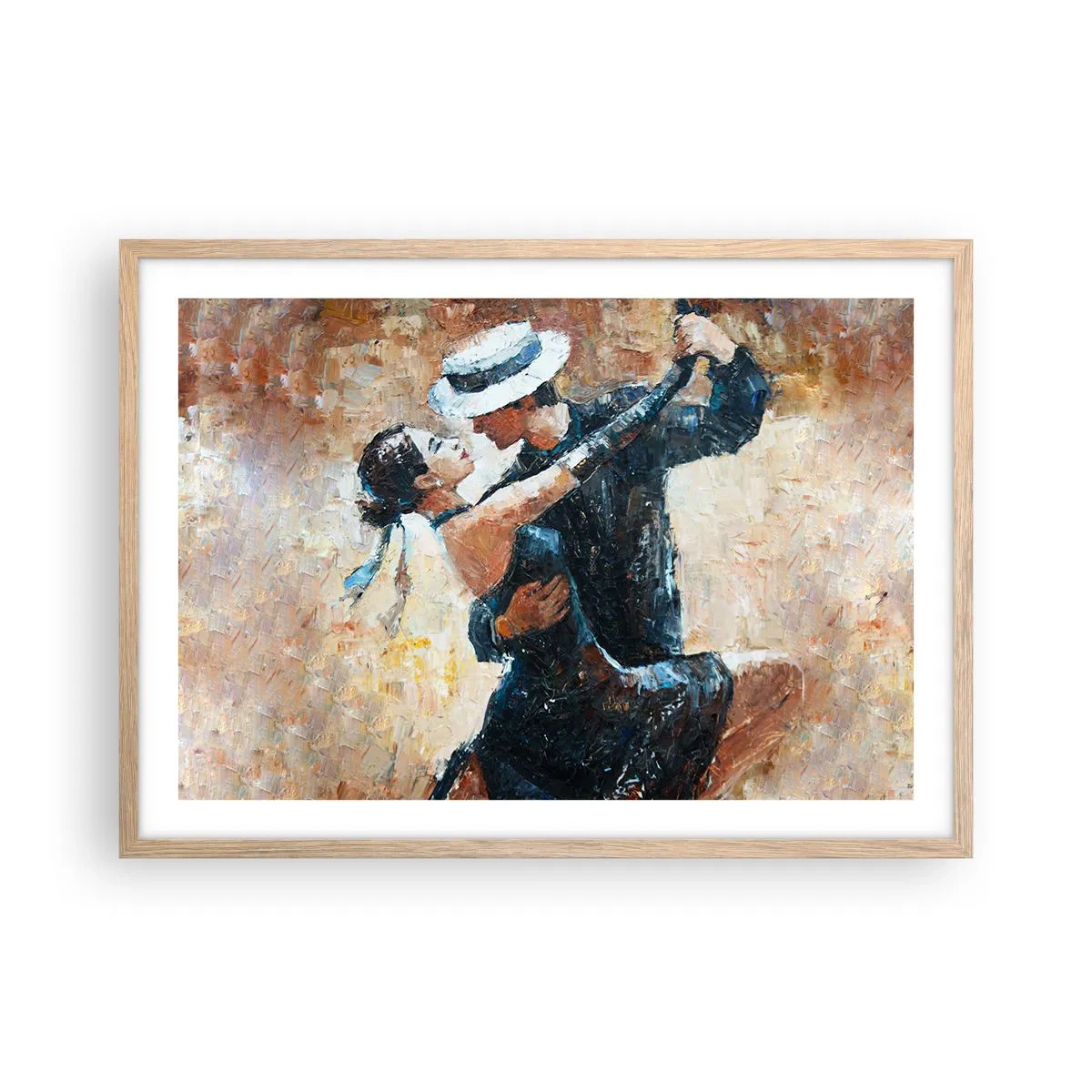 Poster in cornice rovere chiaro - Alla Rodolfo Valentino - 70x50 cm