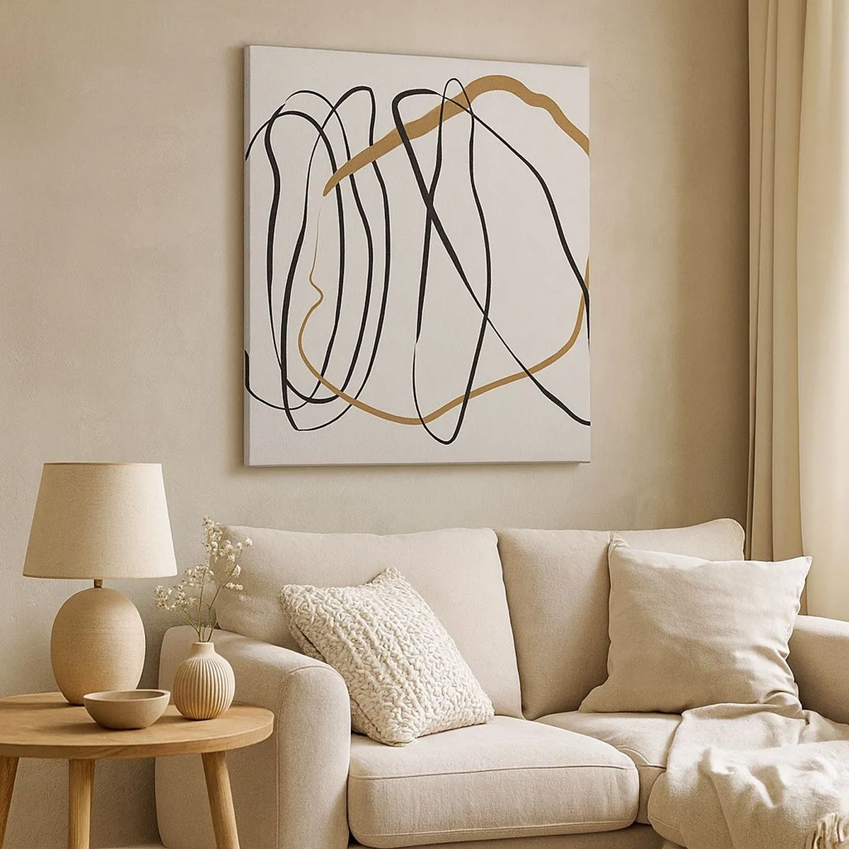 Quadro su tela - Stampe su Tela - Composizione: danza intricata - 30x30 cm