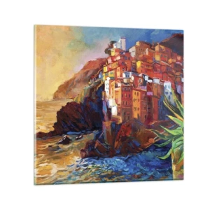 Quadro su vetro - Atmosfera italiana - 30x30 cm