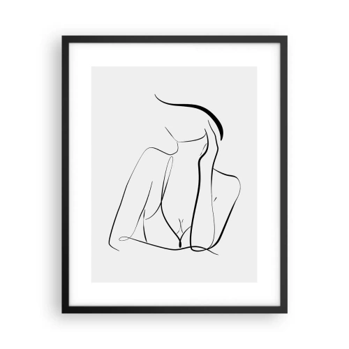 Poster in cornice nera - Sull'onda dei sogni - 40x50 cm