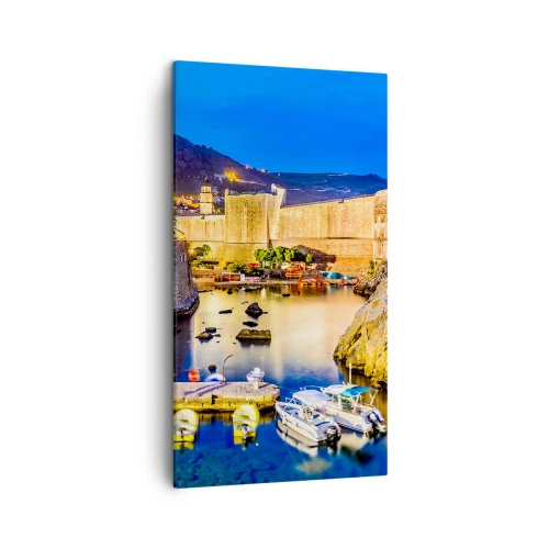 Quadro su tela - Stampe su Tela - Notte luminosa sull'Adriatico - 45x80 cm