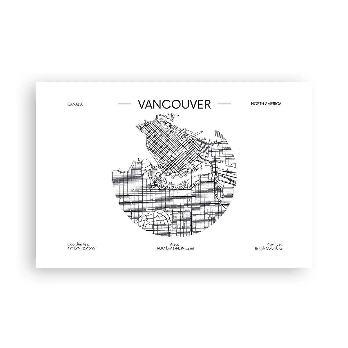 Poster - Anatomia Vancouver - 91x61 cm