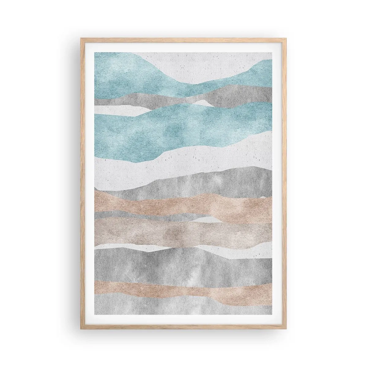 Poster in cornice rovere chiaro - Studio di prossimità - 70x100 cm