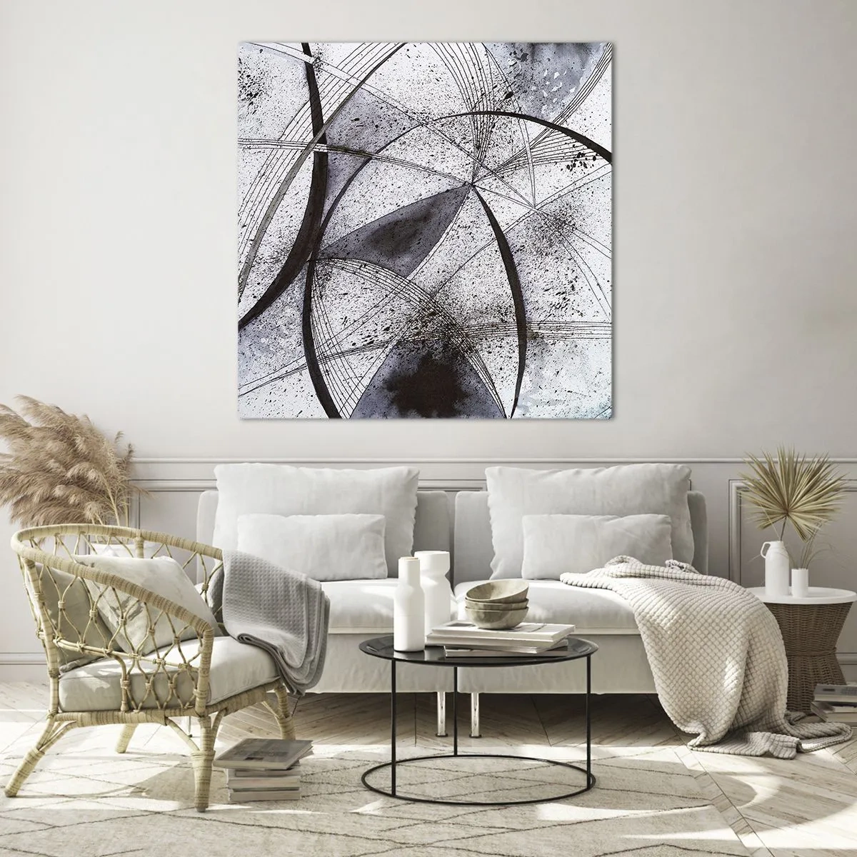 Quadro su vetro - Fantasia futuristica - 30x30 cm