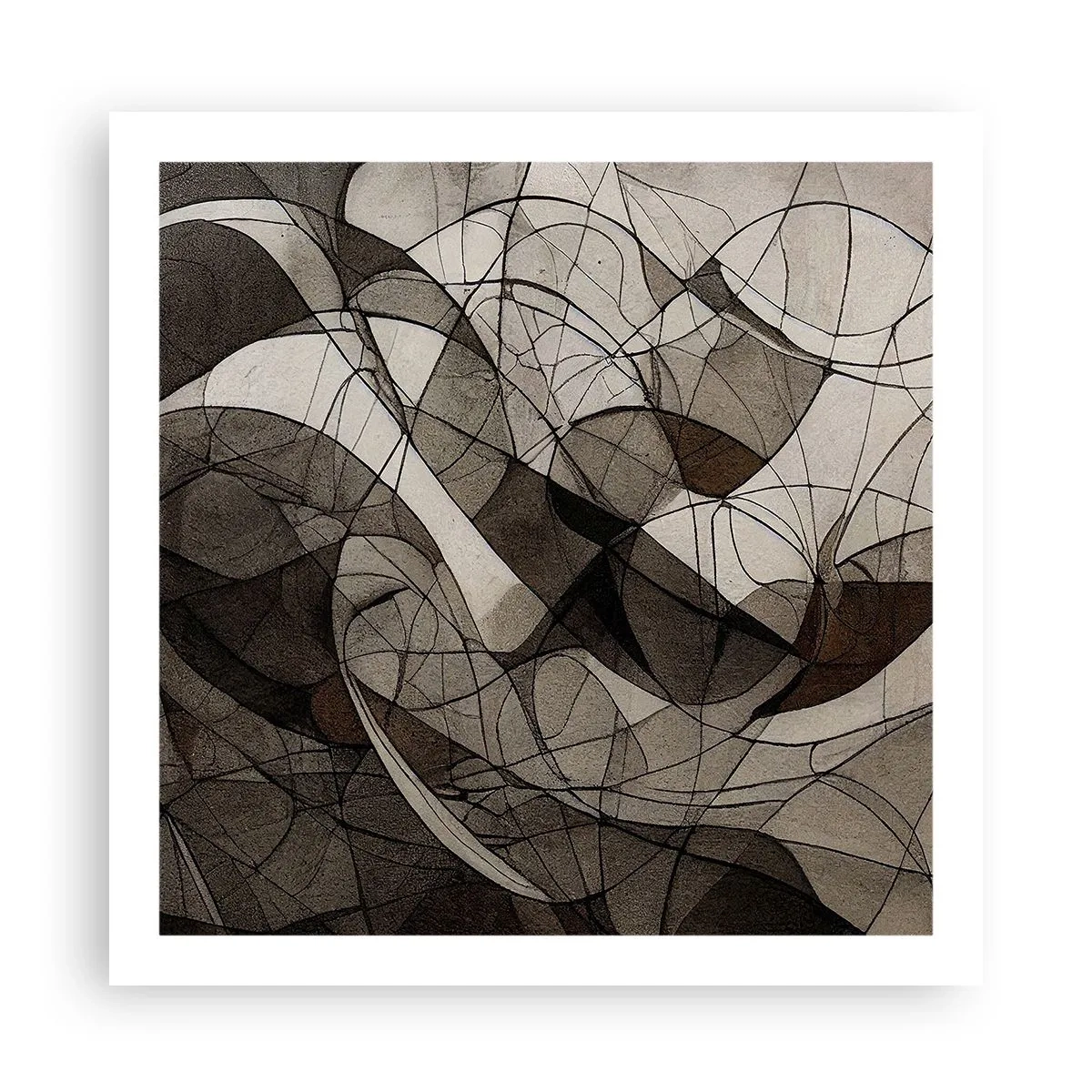 Poster - La circolazione dei colori della terra - 60x60 cm