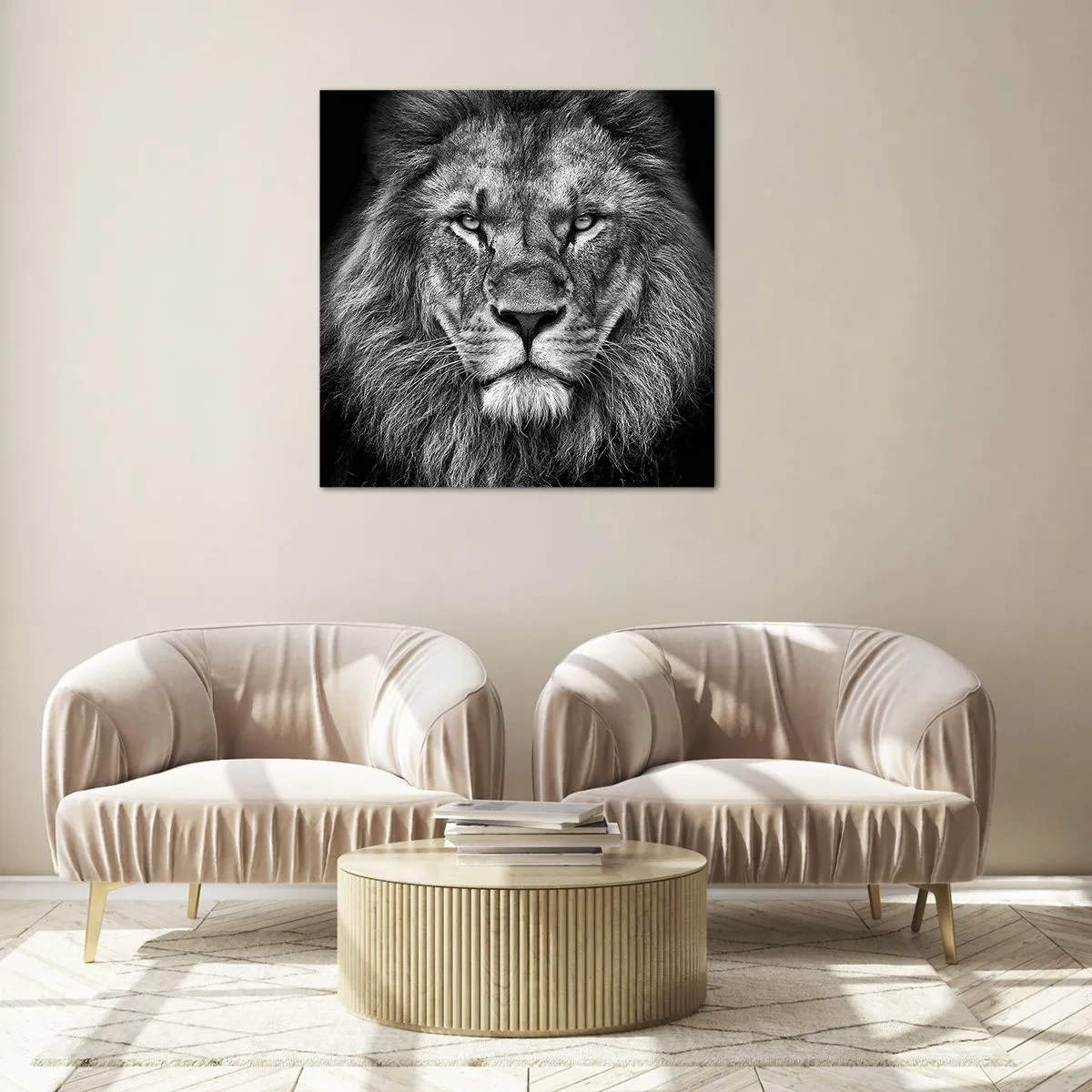 Quadro su vetro - Nell'abito dell'incoronazione - 40x40 cm