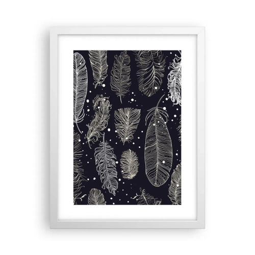 Poster in cornice bianca - Pizzo piumato - 30x40 cm