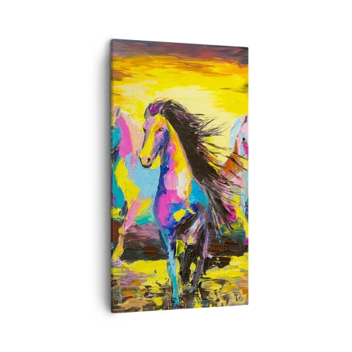 Quadro su tela - Stampe su Tela - Immersi nell'arcobaleno - 45x80 cm
