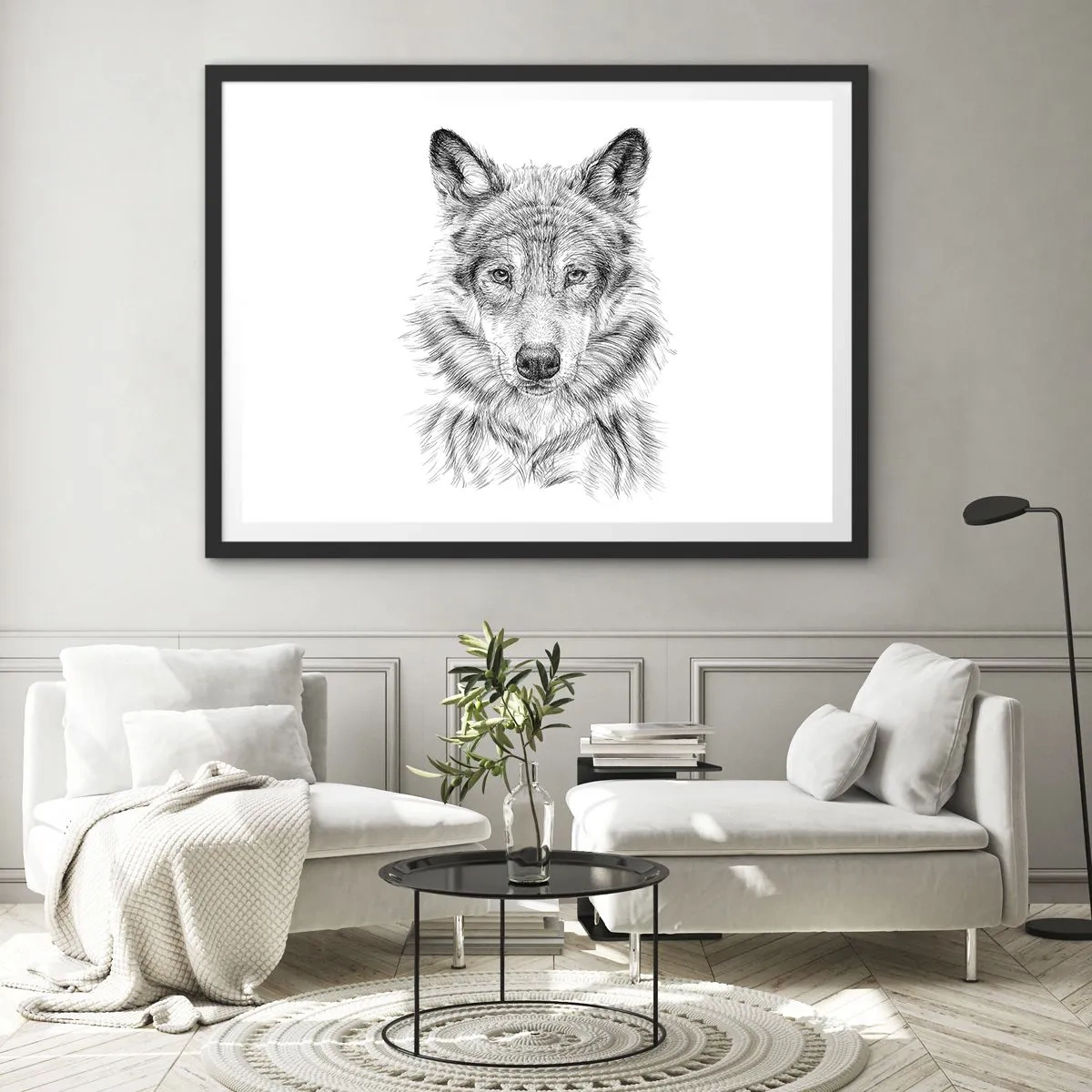 Poster in cornice nera - Condottiero nato - 91x61 cm