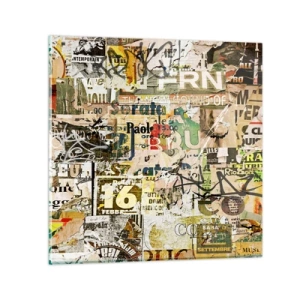 Quadro su vetro - Qualcosa sta succedendo… - 30x30 cm