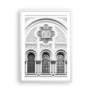 Poster in cornice bianca - Al confine delle culture - 50x70 cm
