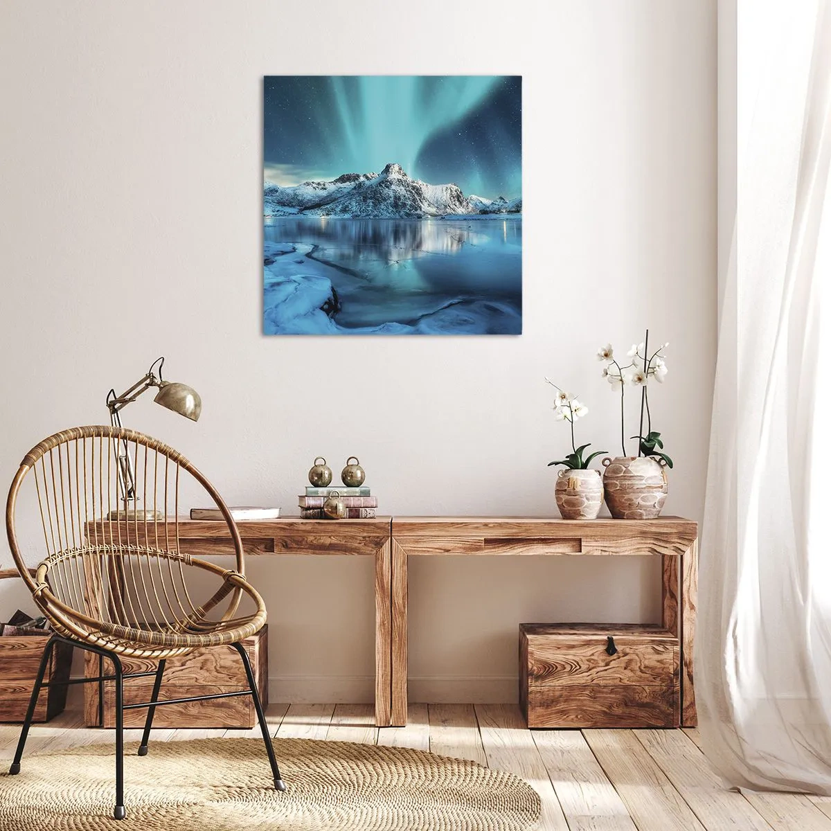 Quadro su tela - Stampe su Tela - Notte di luce - 70x70 cm