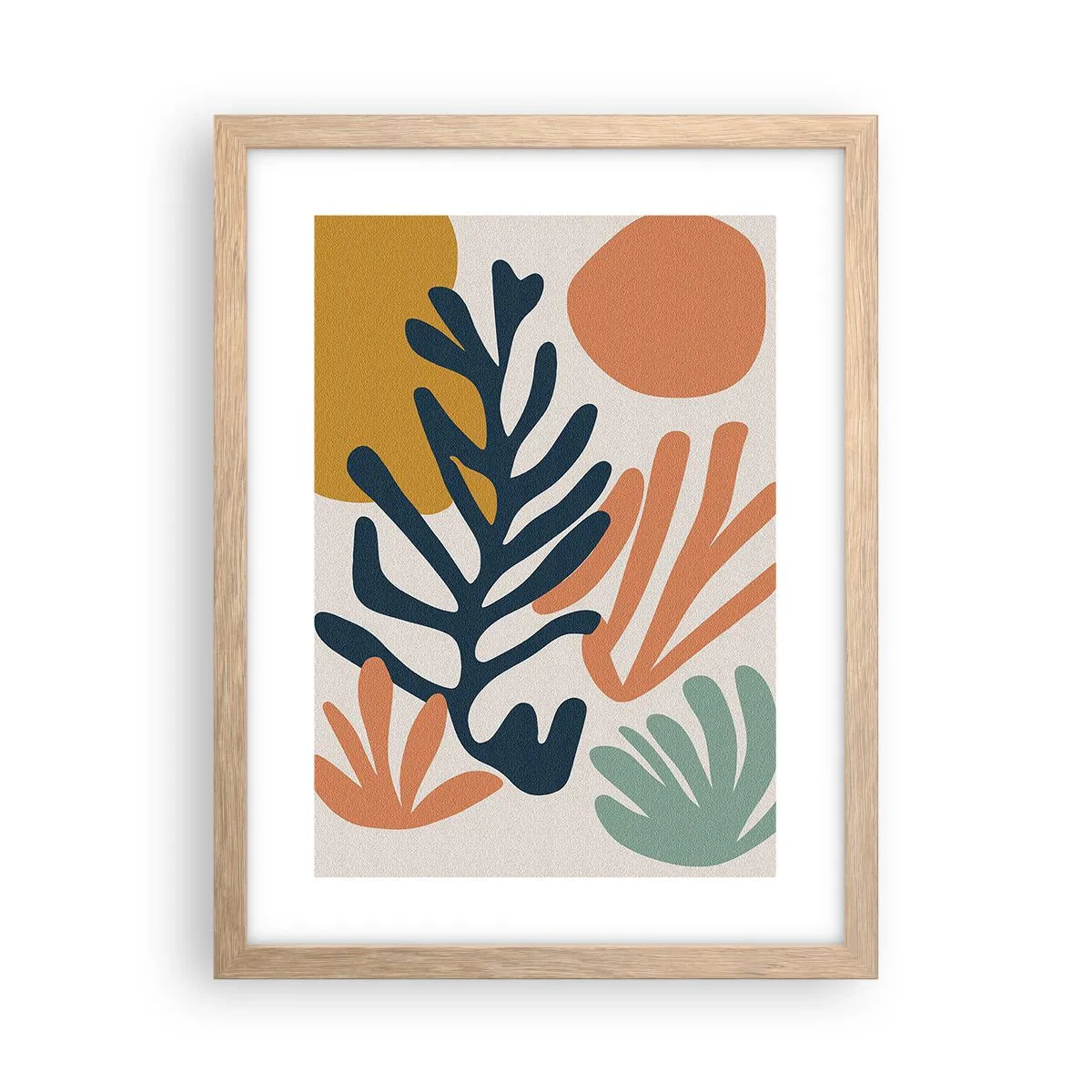 Poster in cornice rovere chiaro - Mare di coralli - 30x40 cm