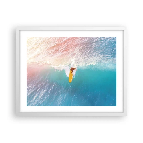 Poster in cornice bianca - Il cavaliere dell'oceano - 50x40 cm