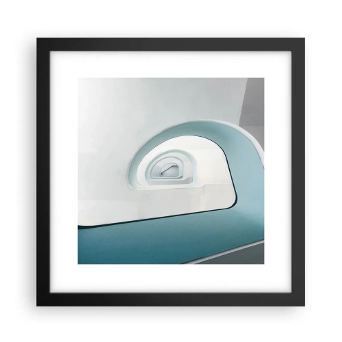 Poster in cornice nera - Blu fino in fondo - 30x30 cm