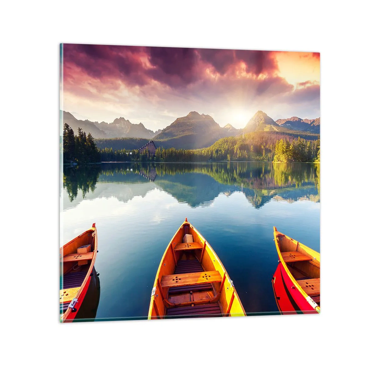 Quadro su vetro - Niente contro natura - 70x70 cm