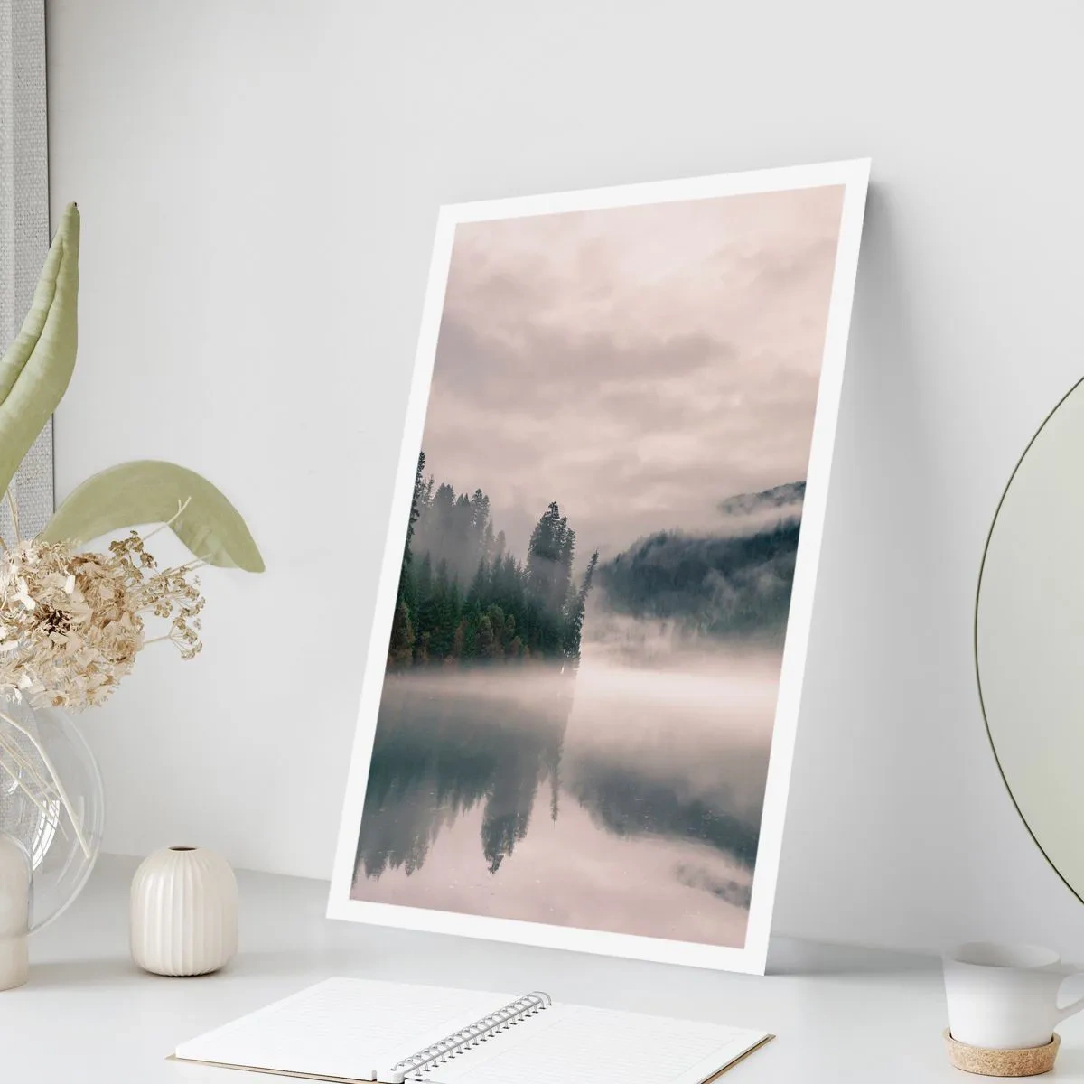 Poster - Riflettendo nella nebbia - 30x40 cm