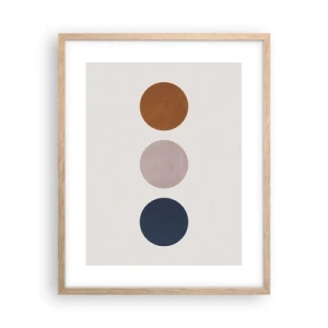 Poster in cornice rovere chiaro - Simbolo di perfezione - 40x50 cm
