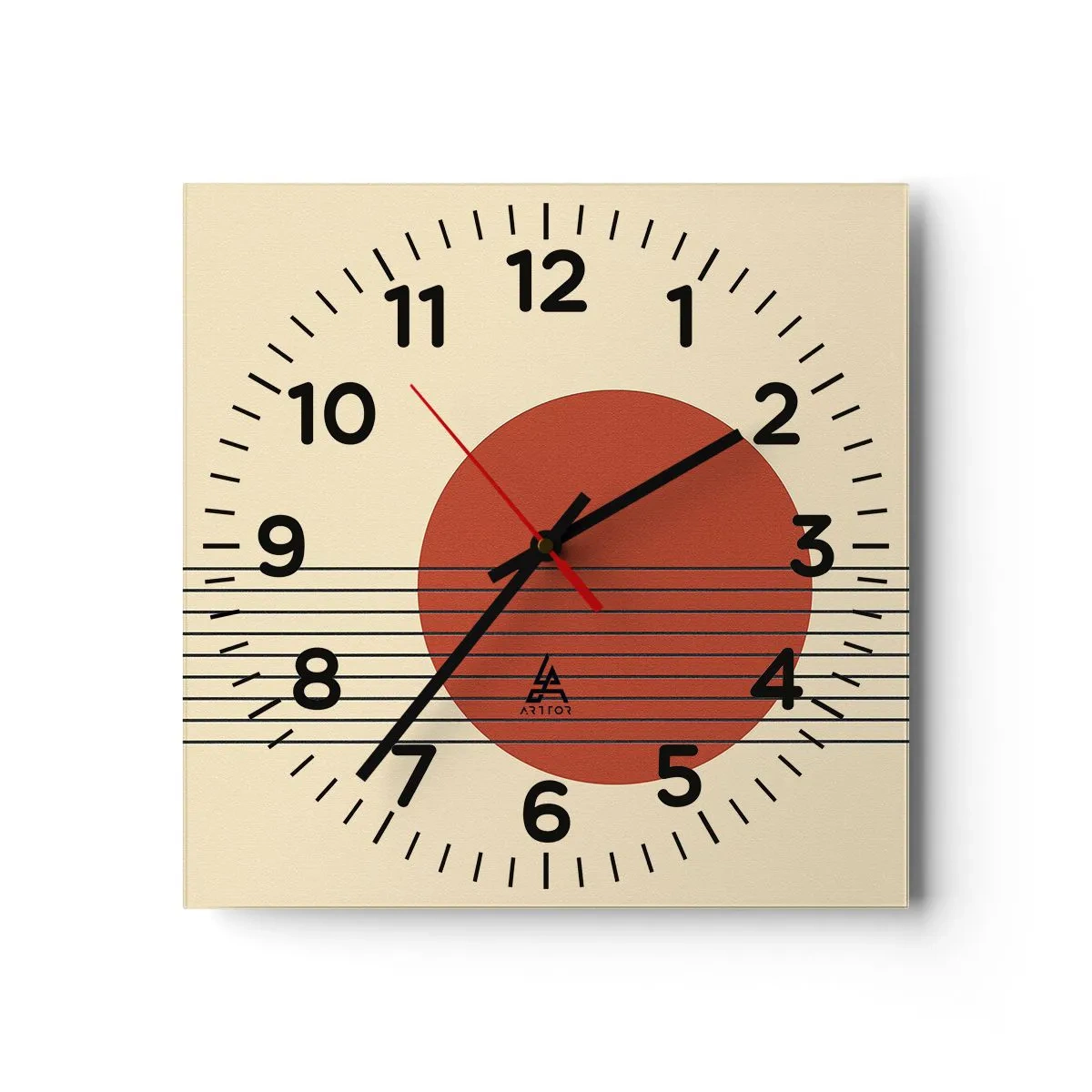 Orologio da parete - Orologio in Vetro - Nel cerchio e oltre - 40x40 cm