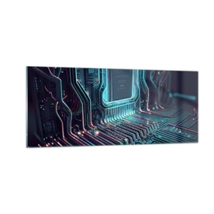 Quadro su vetro - Sto pensando qualcosa... - 100x40 cm