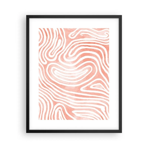 Poster in cornice nera - Nel labirinto di corallo - 40x50 cm