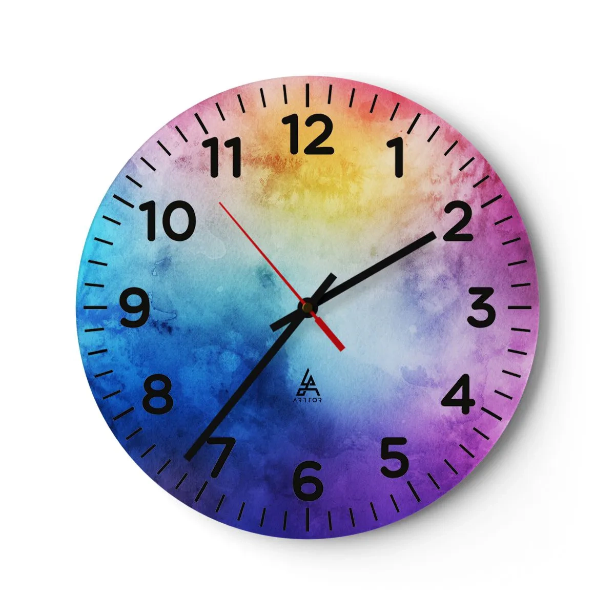 Orologio da parete - Orologio in Vetro - Quasi al settimo cielo - 40x40 cm