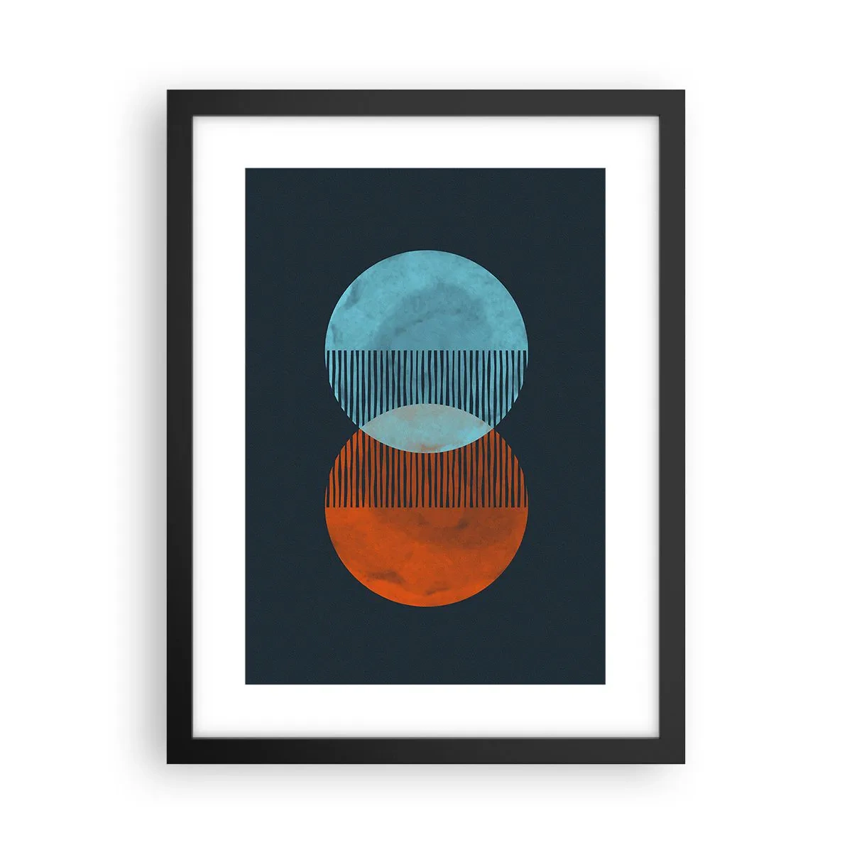 Poster in cornice nera - Fantasia astronomica - 30x40 cm