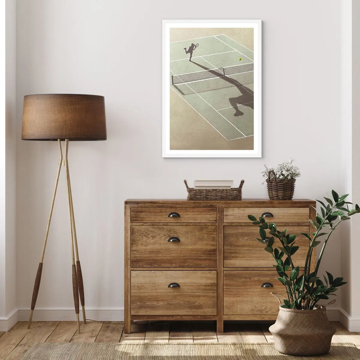 Poster in cornice bianca - Sconfiggere se stesso - 61x91 cm