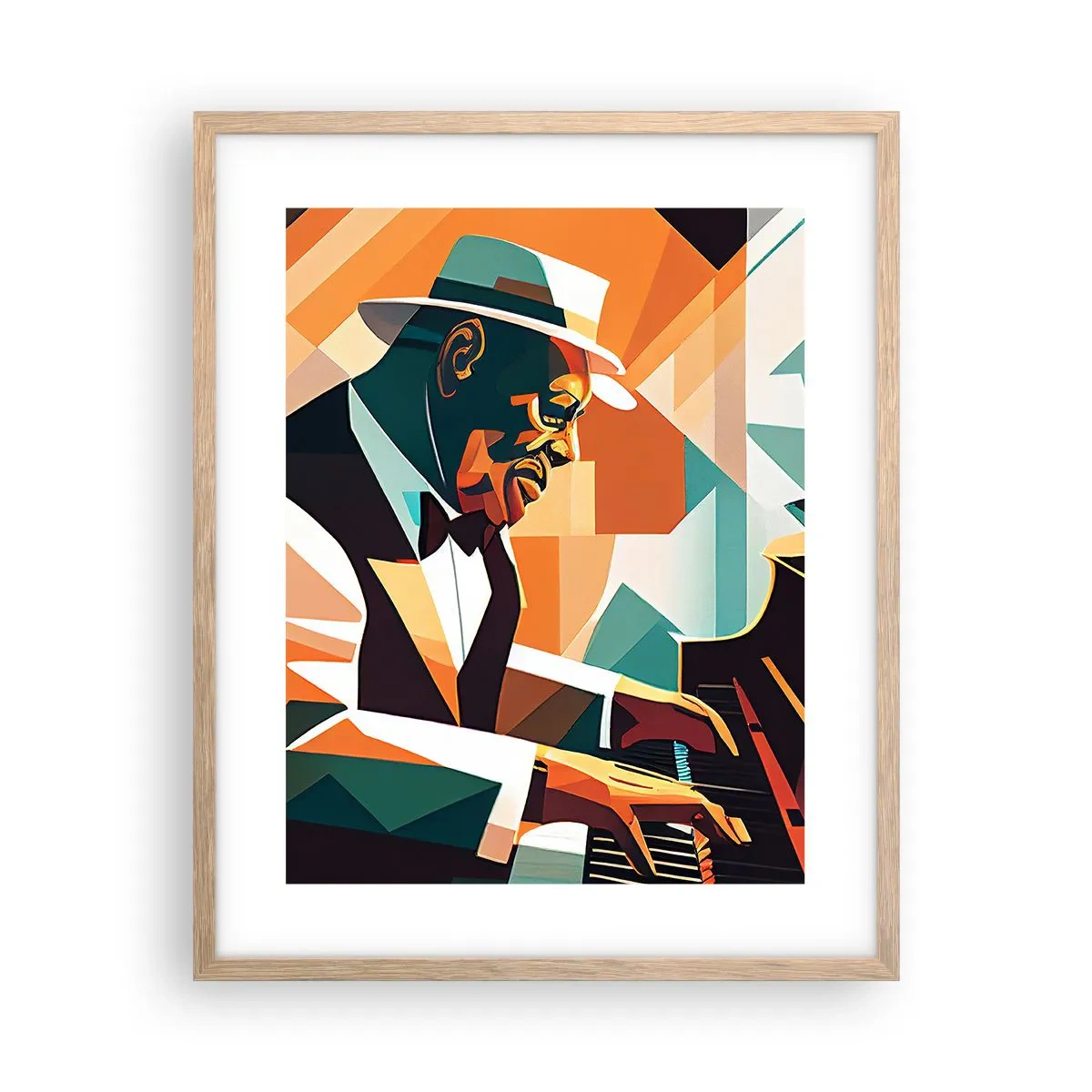 Poster in cornice rovere chiaro - Tutto il jazz - 40x50 cm