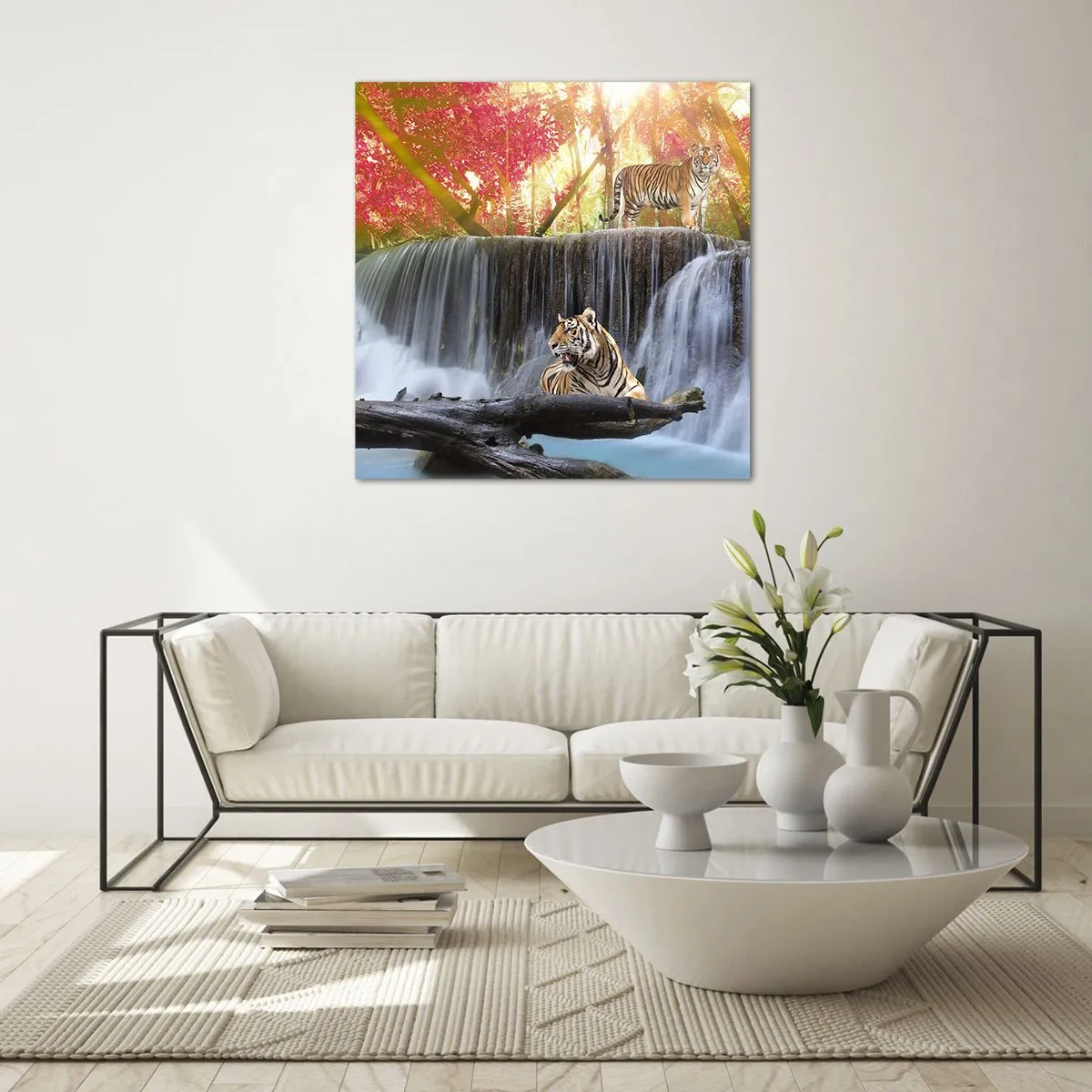 Quadro su vetro - Paesaggio surreale - 60x60 cm