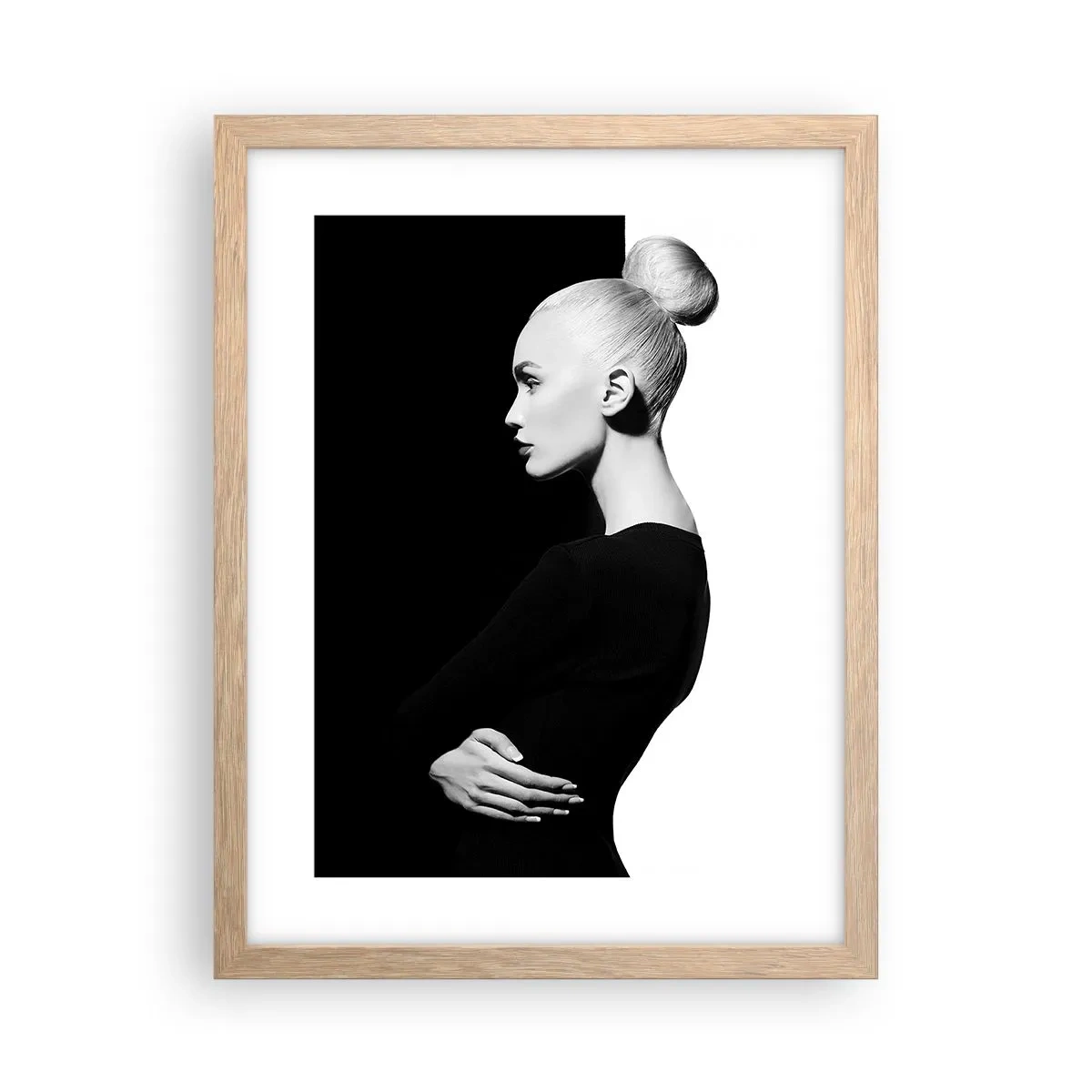 Poster in cornice rovere chiaro - Semplicemente donna - 30x40 cm