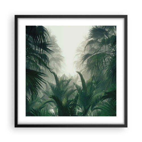 Poster in cornice nera - Mistero dei tropici - 50x50 cm