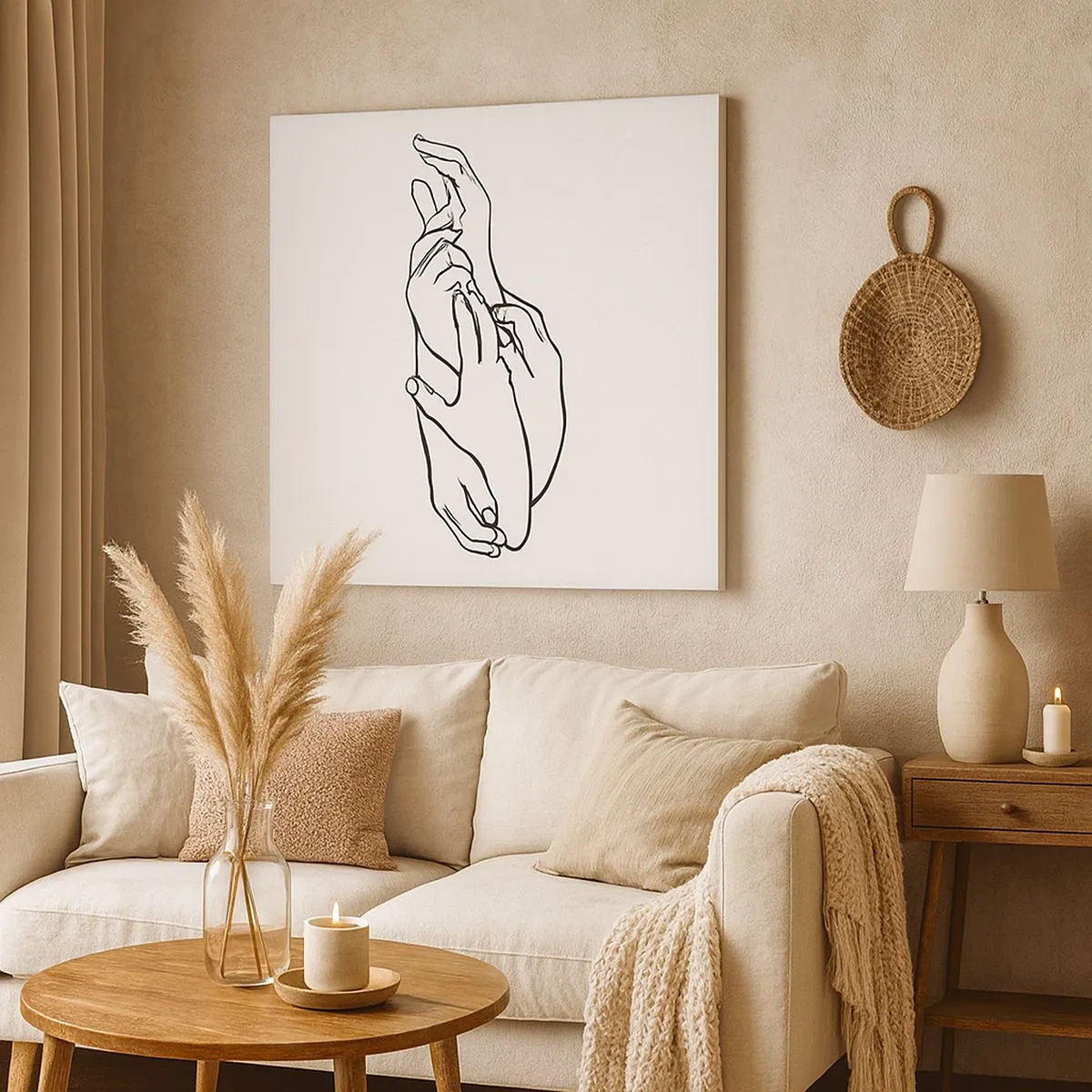 Quadro su tela - Stampe su Tela - Il tocco buono - 30x30 cm