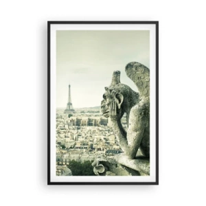 Poster in cornice nera - Chiacchierate parigine - 61x91 cm