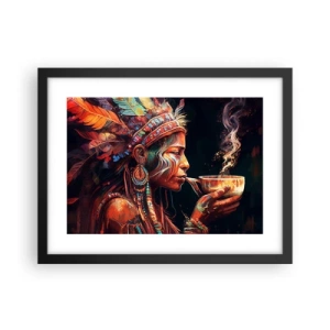 Poster in cornice nera - Rituale magico - 40x30 cm