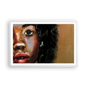Poster in cornice bianca - Oscurità e luce - 91x61 cm