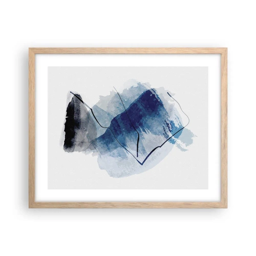 Poster in cornice rovere chiaro - Monte di ghiaccio - 50x40 cm