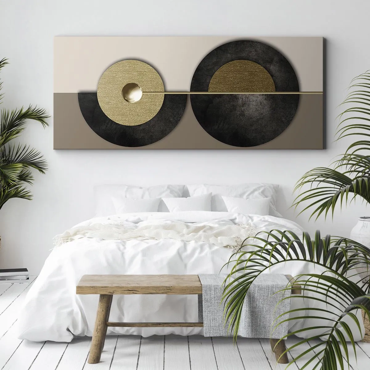 Quadro su tela - Stampe su Tela - Variazioni attorno al cerchio - 90x30 cm