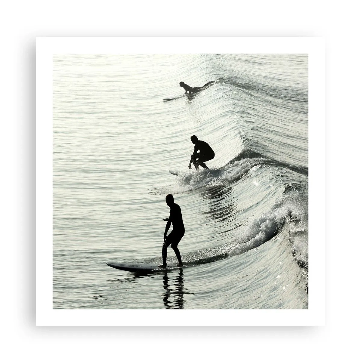 Poster - Onde all'incontro - 60x60 cm