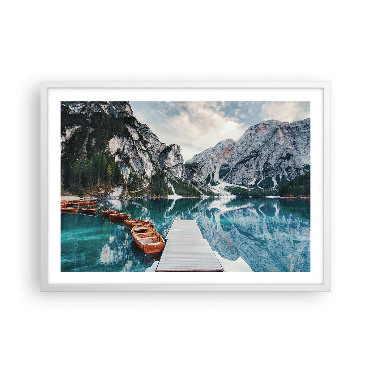 Poster in cornice bianca - Ti mostriamo la bellezza - 70x50 cm